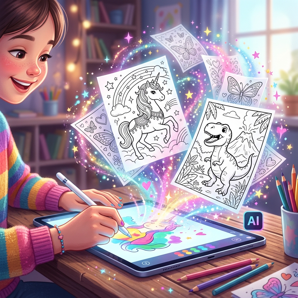 How to Create Custom Coloring Pages with AI — Free Online Generator