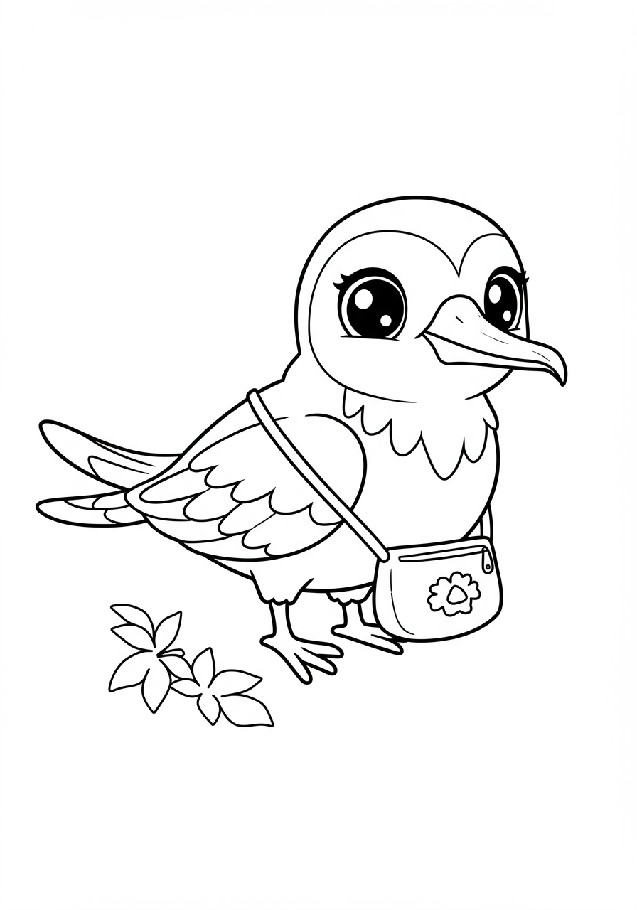 A free printable coloring page featuring a Frigate bird with its distinctive large red gular pouch inflated, soaring over the ocean.