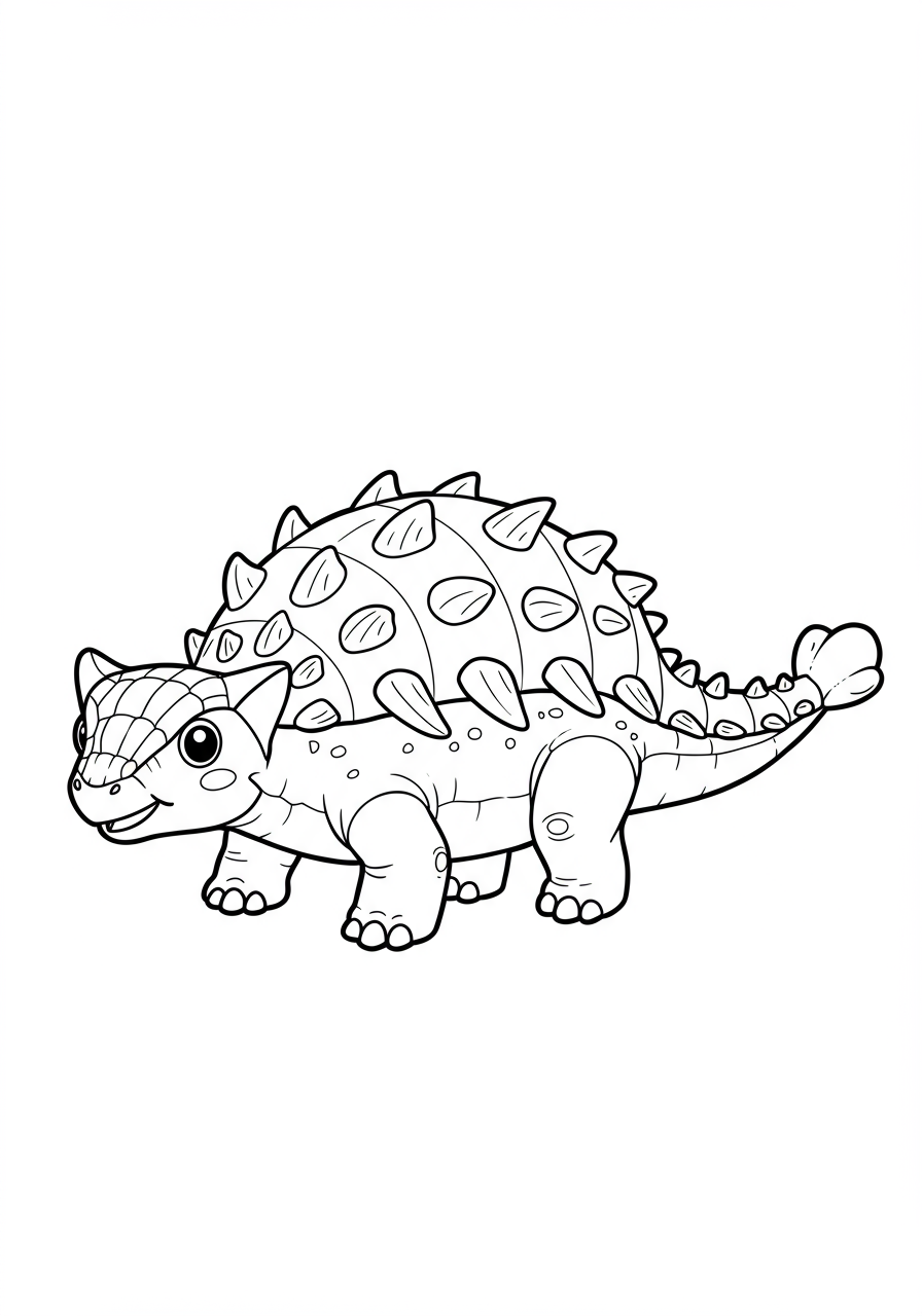 An Ankylosaurus with full body armor and club tail walking through a prehistoric landscape