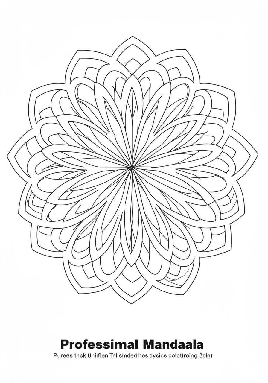 Free printable coloring page featuring an easy butterfly wing mandala design for kids to color with symmetrical patterns.
